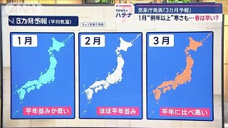 気象庁発表「3カ月予報」　1月“例年以上”寒さも…春は早い？【スーパーJチャンネル】(2024年12月24日)