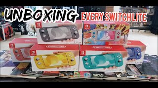 UNBOXING EVERY SWITCH LITE