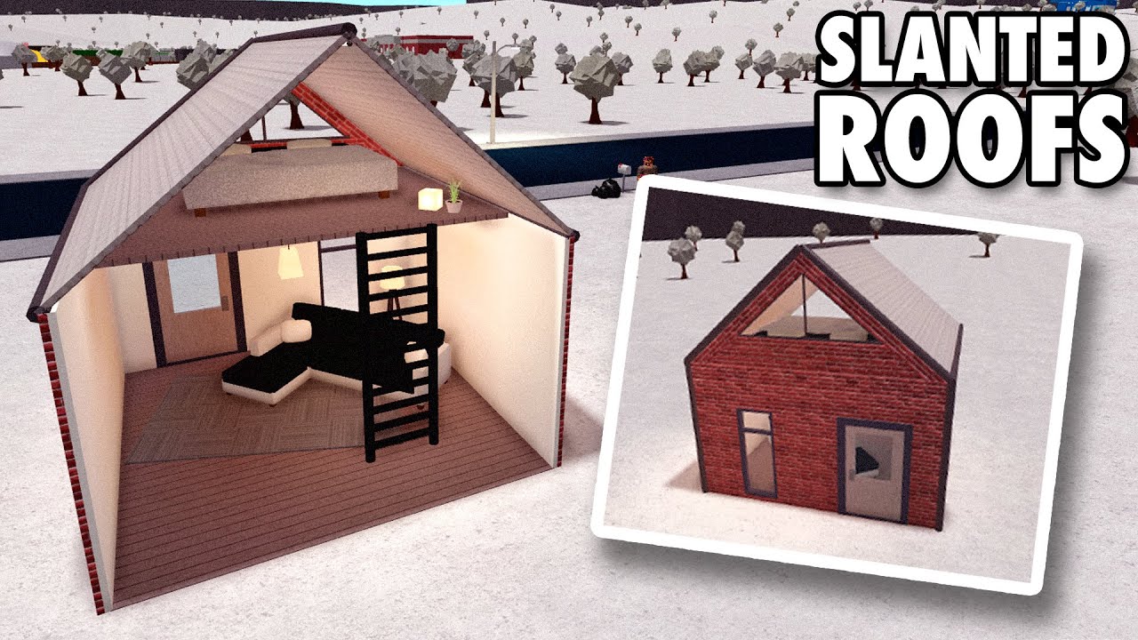 Bloxburg: SLANTED ROOF Tutorial!! - YouTube