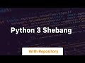 python 3 shebang