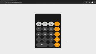 IPhone Calculator design using HTML and CSS