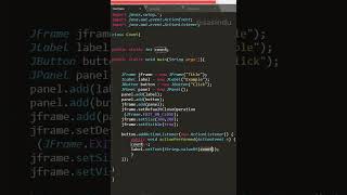 Java GUI Tutorial Make a GUI in 20 second YouTube #short #javaprogramming #javaforbeginners