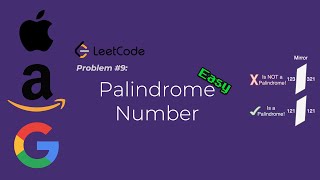 FAANG Interview Questions - LeetCode Problem 9: Palindrome Number [Java] - MAANG - Coding
