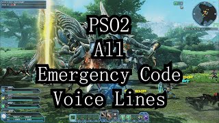 【PSO2】Emergency Code Voice Lines | Download in Description