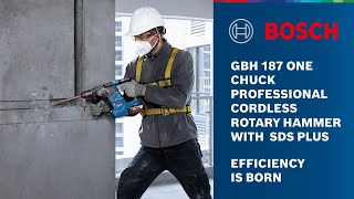 BOSCH GBH 187-LI Professional Cordless Rotary Hammer With One Chuck