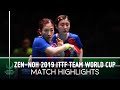 Liu Shiwen/Chen Meng vs Miu Hirano/Kasumi Ishikawa | ZEN-NOH 2019 Team World Cup Highlights (Final)