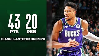 Giannis Drops Back To Back 40 Pts & 20 REB Games | December 30, 2022