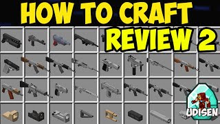 Minecraft Additional GUN MOD 1.19.4 - HOW TO USE (Tutorial) ( PART 2 - craft, colors, upgrades)
