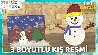 Sürpriz Kutusu | 3 Boyutlu Kış Resmi