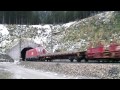 ausfahrt autoschleuse am nordportal des tauerntunnel in böckstein