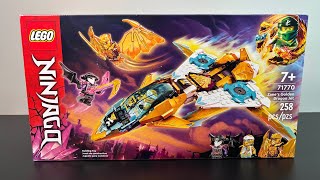 Lego Ninjago Zane’s Golden Dragon Jet Review! Ninjago set 71770 review!