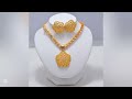 2024 so luxurious dubai style gold necklace designs bridal heavy necklaces set designs