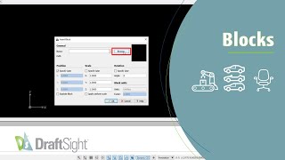 Insert Block from External Source(DraftSight Standard Blocks)