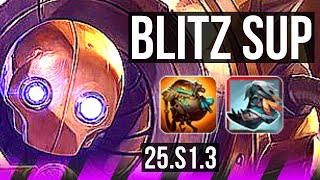 BLITZCRANK & Ezreal vs THRESH & Caitlyn (SUP) | 1/3/14 | KR Master | 25.S1.3