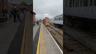 PRESERVED CLASS 14.D9523 DEPARTING FROM LEEMING BAR.4 5 24.NEIL HAYTON RAILWAY MEMORIES. #railway