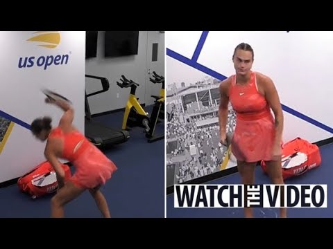 Aryna Sabalenka Smashes Racket In Frustration And Tosses It In Bin In ...