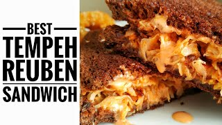 Whole Food Plant Based Recipes: Tempeh Reuben Sandwich