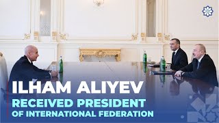 President Ilham Aliyev received President of International Ski and Snowboard Federation