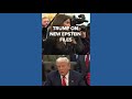 Trump comments on new Epstein files
