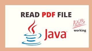 How to read pdf file in java || Java Programming