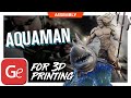 Aquaman & Shark 3D Printing Figurines in Diorama  | Assembly by Gambody