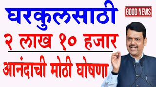 घरकुल साठी चालू वर्षात 2 लाख 10 हजार मंजूर | Gharkul Yojana 2025 Paise 2 lakh | PM Aawas Yojana