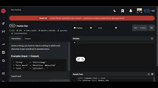 Codewars | Double Char | Python 8 kyu