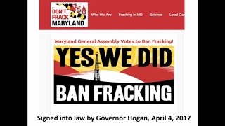 Webinar: Maryland’s Fracking Win - A Public Health Perspective