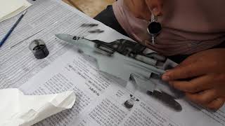 튜닝타임즈 프라모델 강좌 구로팀 이종원님의 Trumpeter 트럼페터 1/72 Su-33 Flanker 플랭커 D 명암 색칠