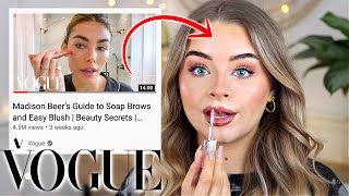 I FOLLOWED MADISON BEER'S VOGUE MAKEUP TUTORIAL.. (and *loved* it!!)