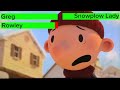 Diary Of A Wimpy Kid Christmas: Cabin Fever Snowball Scene With Healthbars | Part 1/2