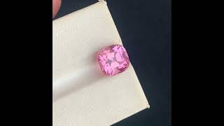 4.25 Carats Loose Baby Pink Tourmaline, Pink Gemstone Cushion Cut