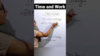 Time and Work Trick | Maths Trick #shorts