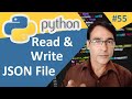 How to read Data from JSON File in Python | Python totorial lesson - 55 | Read and Write JSON file