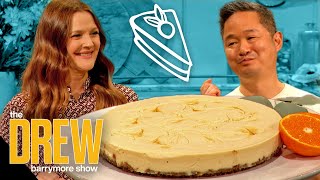 Danny Seo Teaches Drew How to Make Delicious No-Bake Vegan Cheesecake