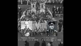 SAD USSR national anthem at 1968 Yuri Gagarin and Vladimir Seryogin Funeral