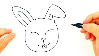 How to draw a Rabbit | Rabbit Head Easy Draw Tutorial