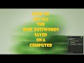 How to make a WiFi Password Grabber using Python!