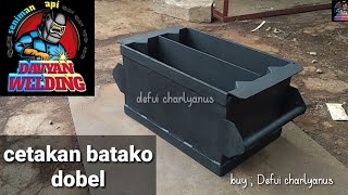 Cetakan batako dobel.kirim ke TEGAL.          #cetakanbatako   #defvicharlyanus