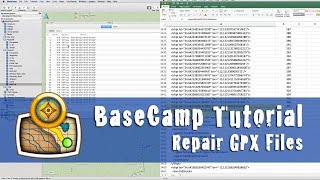 How To Repair Or Modify Gpx Files W Missing Data Using Basecamp And Excel