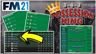 ⚽ INCREDIBLE POSSESSION TACTIC ⚽ | GYRFM | 3-4-3 | FM21 TACTICS | TOOKAJOBS | 21.4