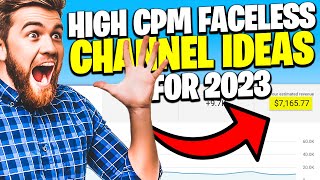 Top 15 High CPM Faceless Cash Cow YouTube Channel Ideas for 2023