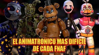 EL ANIMATRONICO MAS DIFÍCIL DE CADA FNAF 😎🐻