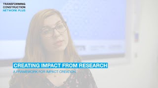 Creating Impact from Research - A Framework for Impact Creation