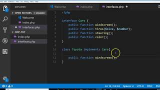 OOP tutorial 13 introduction to interfaces in object oriented programming in PHP