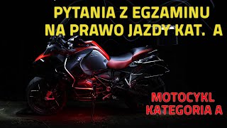 🏍 Motocykl, kategoria A, specjalistyczne pytania z egzaminu 🏍