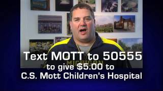 Coach Brady Hoke and Michigan Football support U-M Mott Children's Hospital