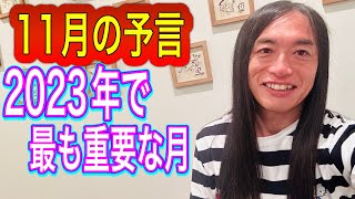 11月の予言 2023年最も重要な月 2024年に向けての兆しが出ます。心霊現象も解決 最後にタロット占いもします！