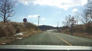 2019-01-27_31_九州冬雪_熊本県阿蘇郡南小国町赤馬場 - 国道212号 - 大觀峰展望所