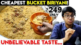 ₹249 Bucket Biriyani in Chennai! - Worth it? | World's Cheapest Bucket Biryani | Food Review Tamil